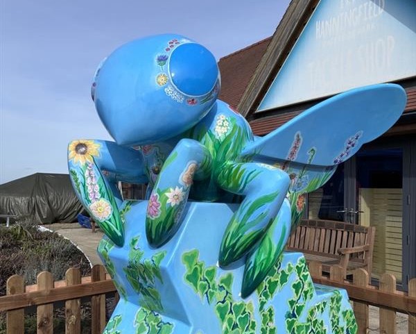 British Summertime Bee sculpture at Hanningfield Waterside Park