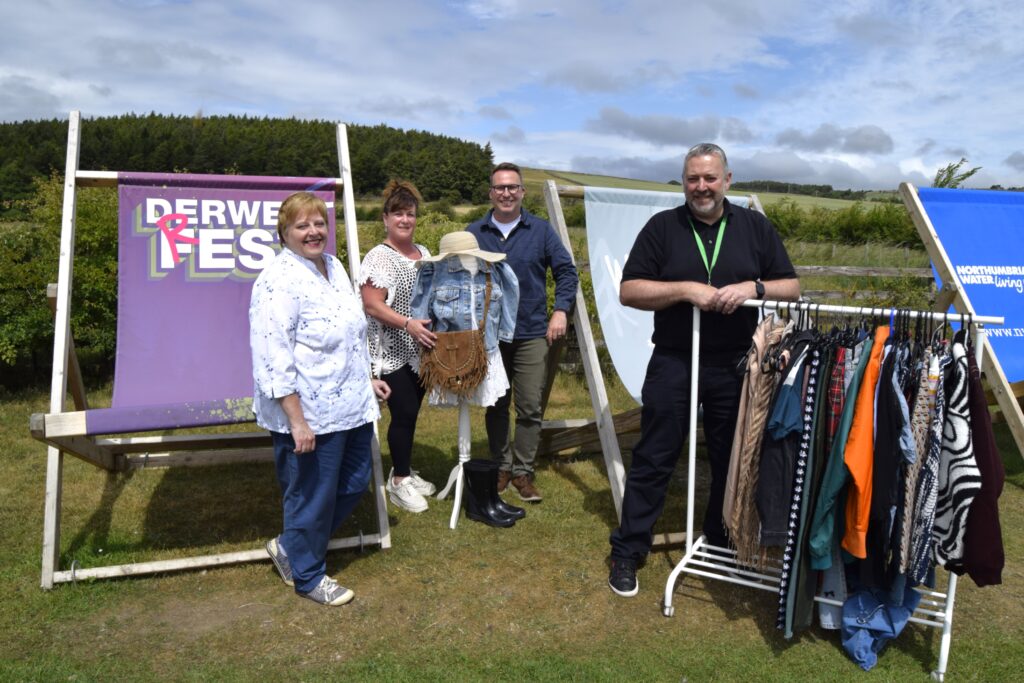 Emmaus North East and Northumbrian Water prepare to bring festival fashion to Derwent Fest.