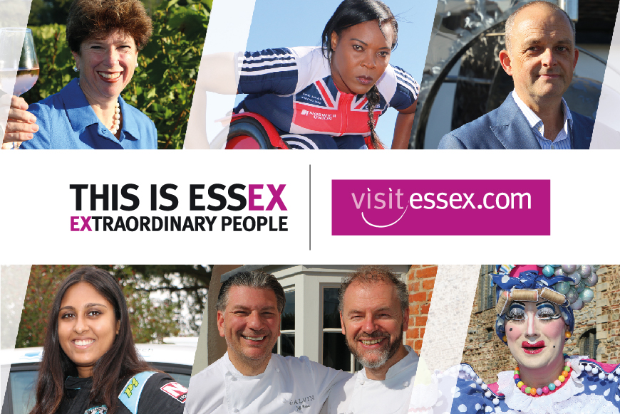 Visit Essex banner. This is Essex - Extraordinary people