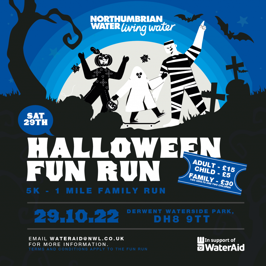Derwent Waterside Park 2022 Halloween Fun Run poster